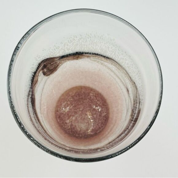 EUC Artistic Glass Vase Unique Pink Design Large Heavy Duty 11” Tall - Picture 2 of 8